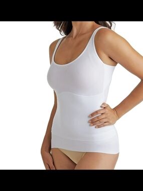 Cupid White Seamless Shaping Tank Medium